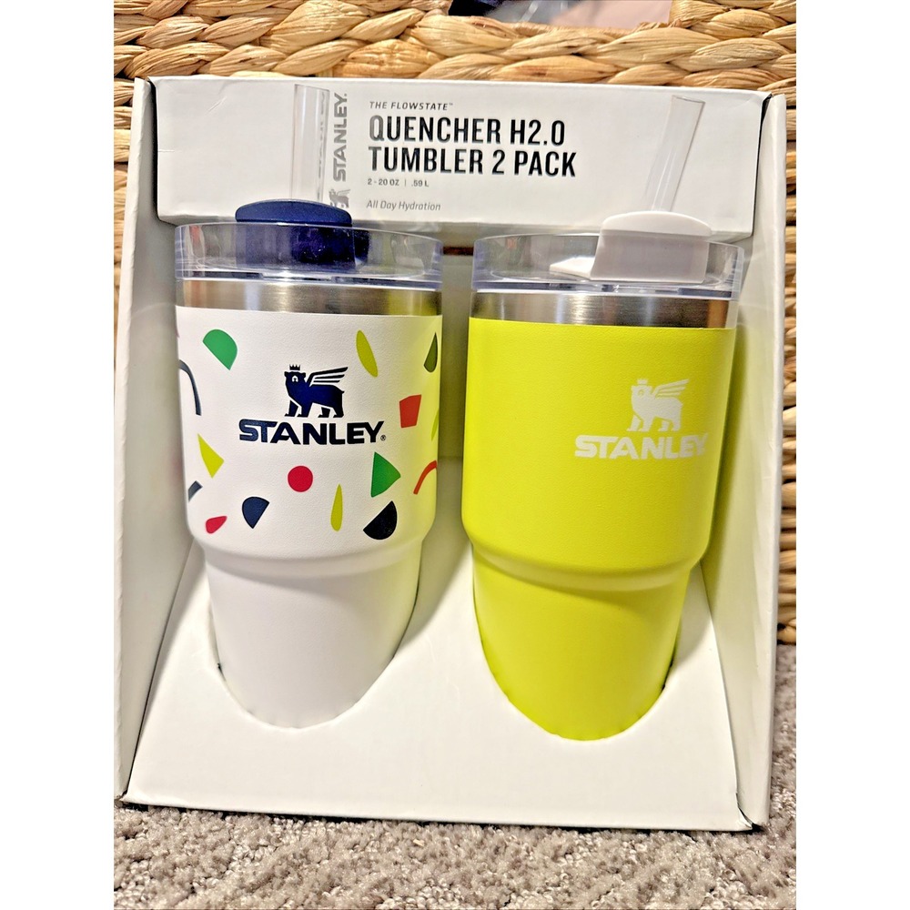Stanley 20oz Stainless Steel H2.0 Flowstate Quencher Tumblers 2 Pack BRAND NEW - Picture 3 of 5